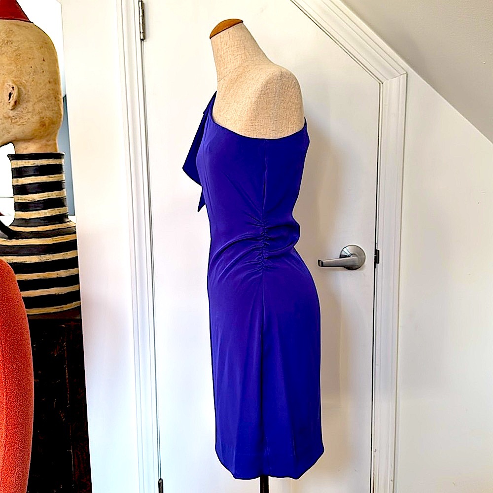 NWOT!! Diane Von Furstenberg One Shoulder Cocktail Dress!!!! - Picture 2 of 6